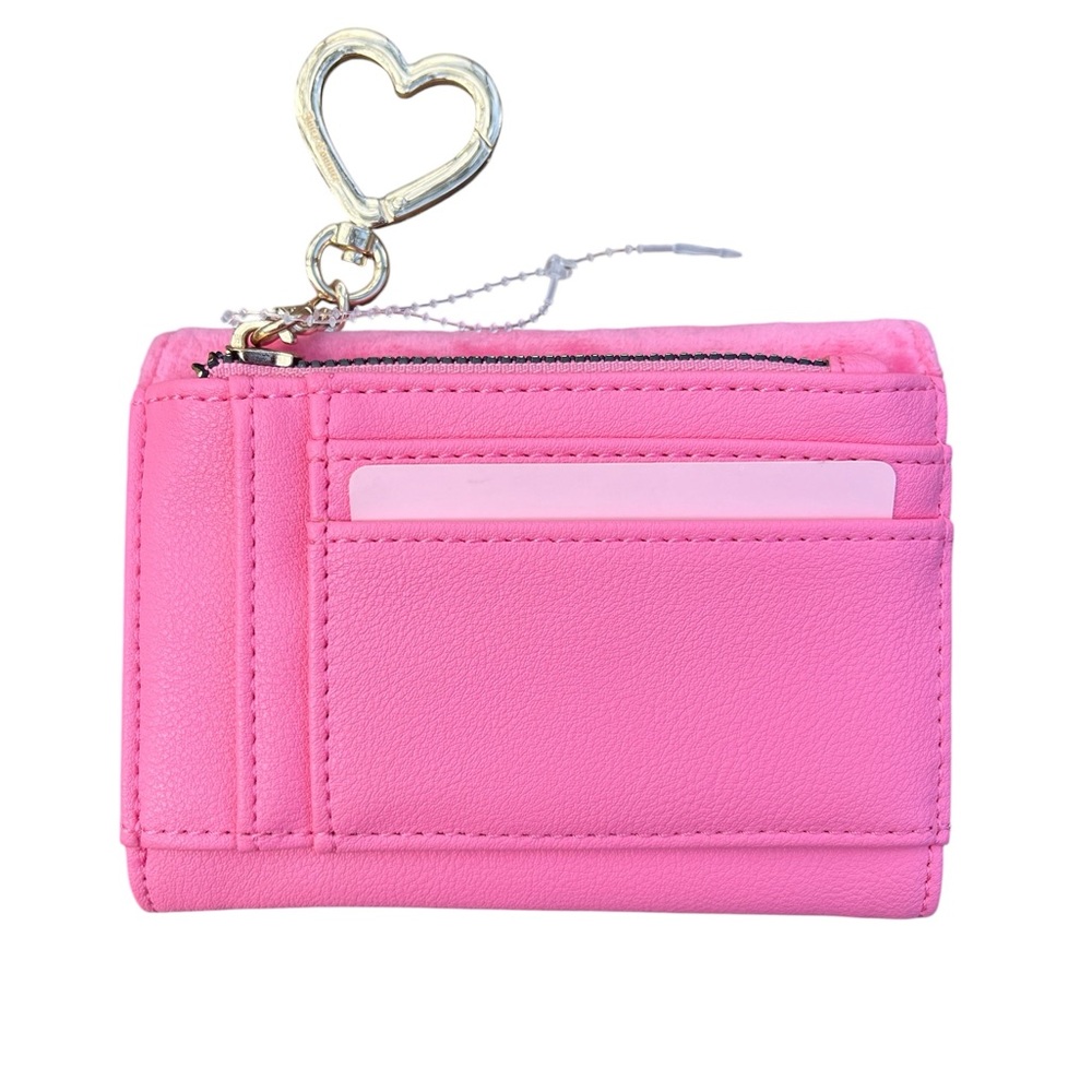 Juicy Couture Y2K Barbie Pink Embellished Tri-Fold Wallet & Gold Hardware - Picture 3 of 12